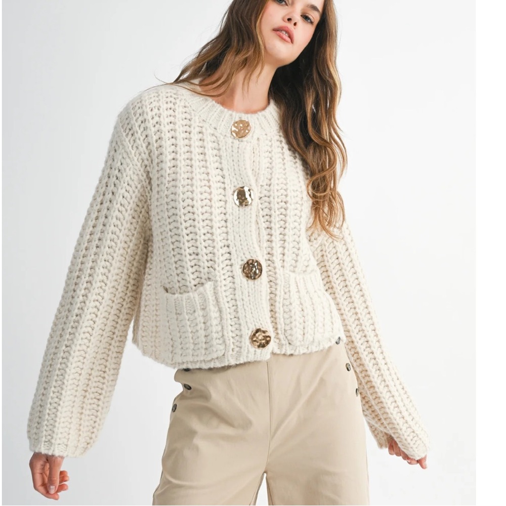 Cozy Cream Knit Sweater